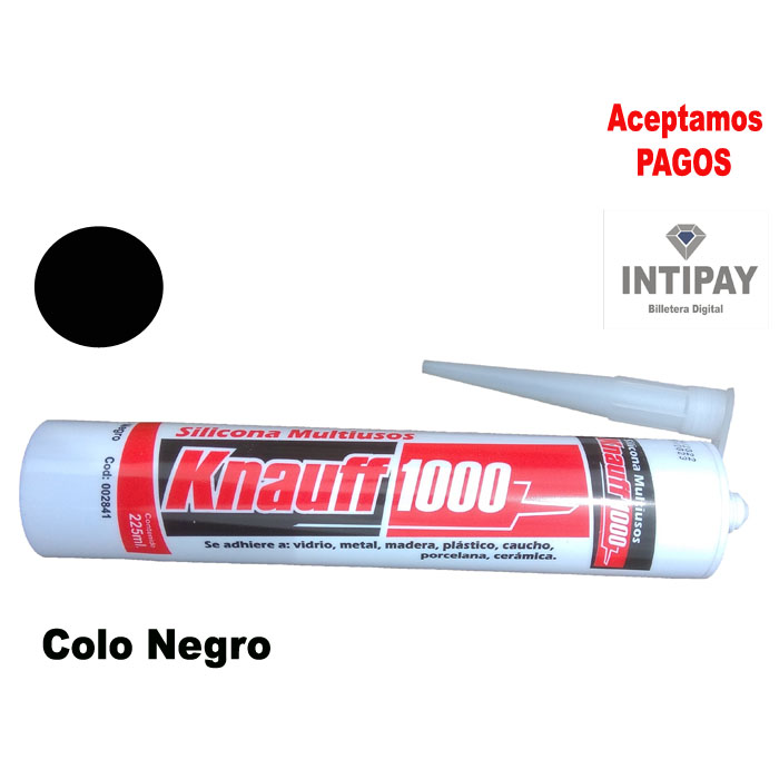 Silicona Multiusos color Negro 225 mL Knauff